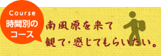 時間別のコース